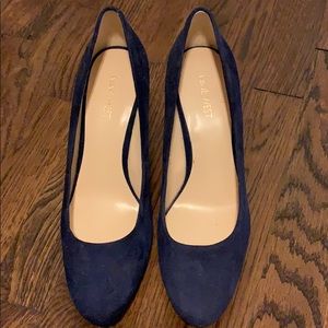 Nine West Navy Blue Kristal Platform Pumps